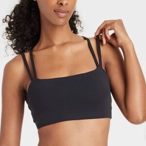 JoyLab Strappy Athletic Bra in Black, Size XXL
